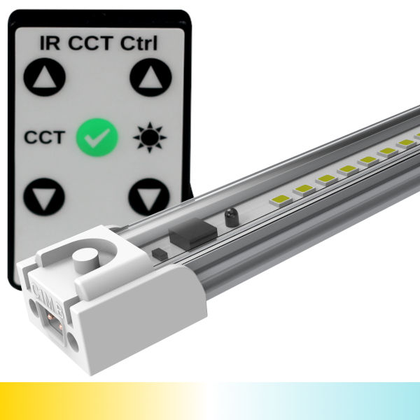 Barra LED 24V CCT perfil aluminio difusor clear