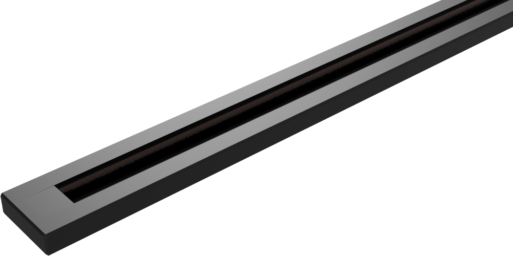 Rail magnétique noir