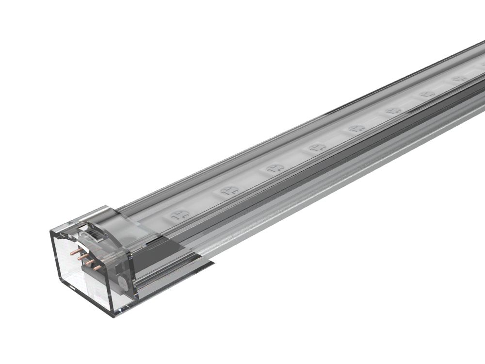 Barre LED RGB avec corps en aluminium et lentille clear