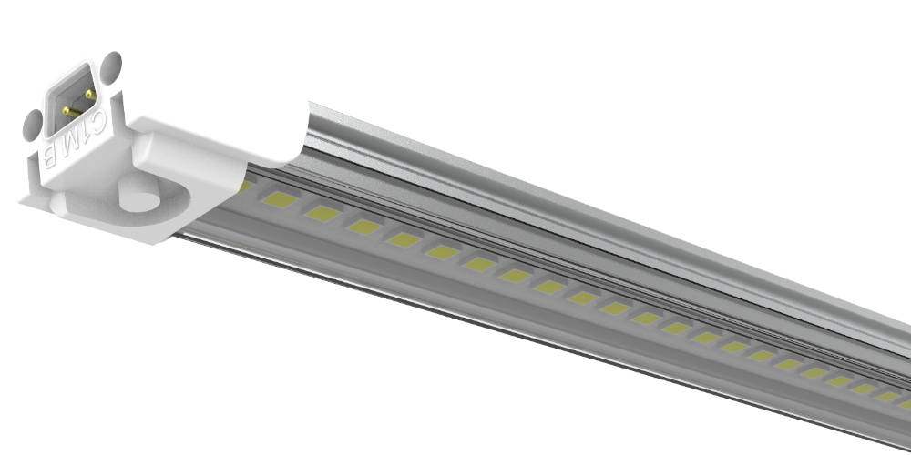Barre LED 24V R9 avec corps en aluminium et lentille clear
