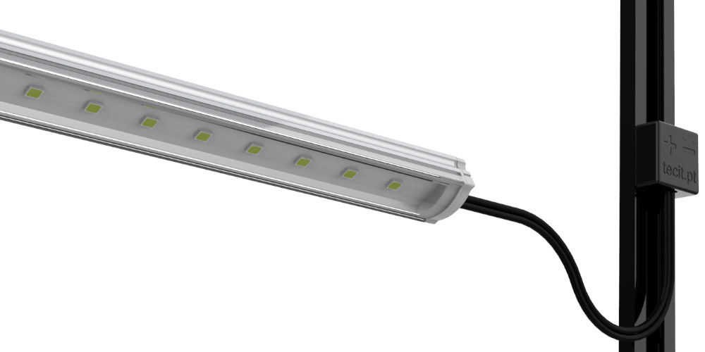 Barre LED 24V Eco2 Magnétique avec corps en aluminium et lentille clear