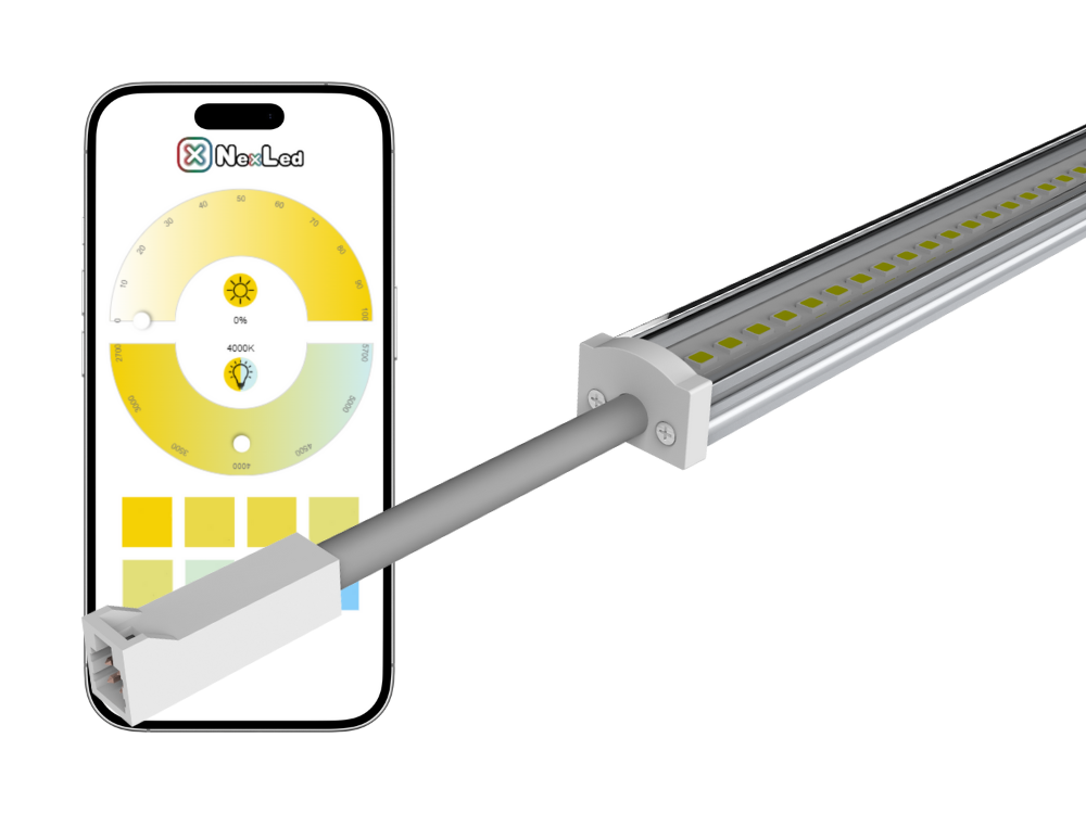 Barre LED CCT avec corps en aluminium et lentille clear