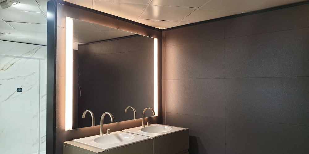 meeting room illuminated with LGP LED panel